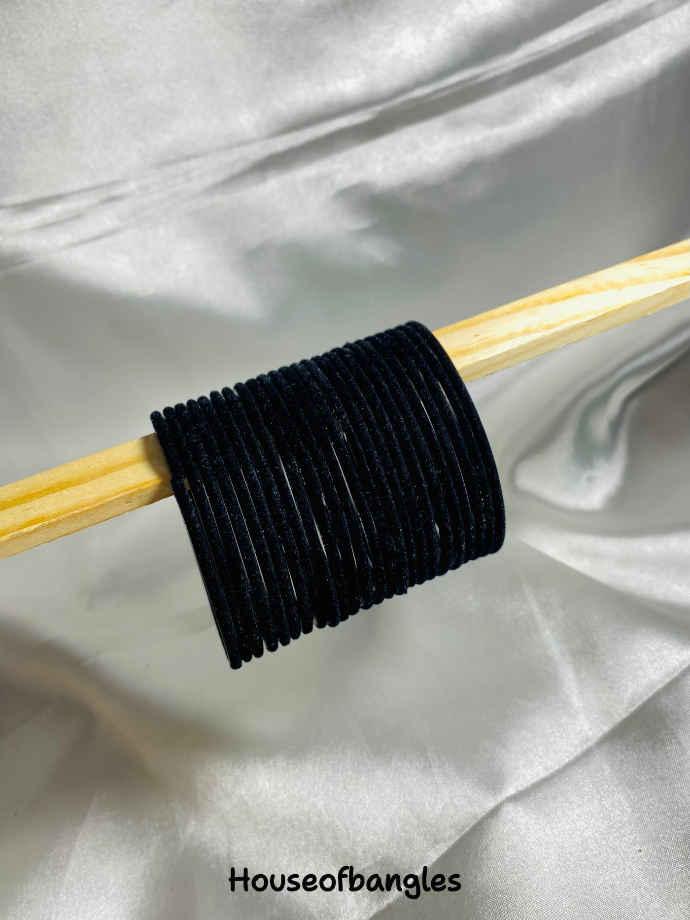 Black Velvet Bangles (Dozen)